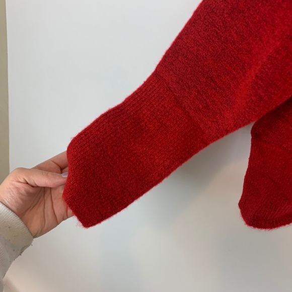 NEW Express Red Mock Neck Sweater Size XS - Picture 4 of 6